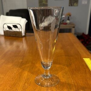 Vintage Princess House Pilsner Crystal Glass with Heritage Etched Design.